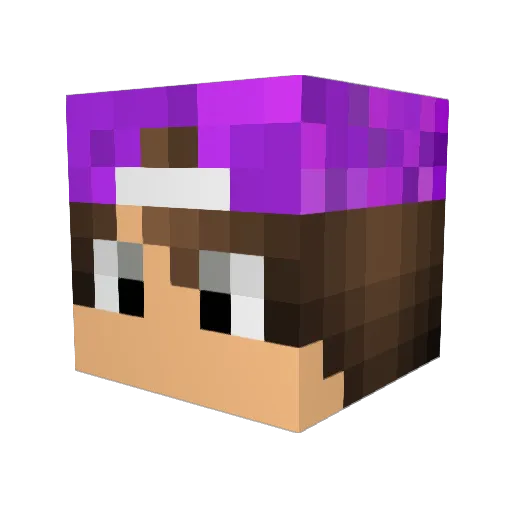 Crozzennator Minecraft avatar head, 3D render