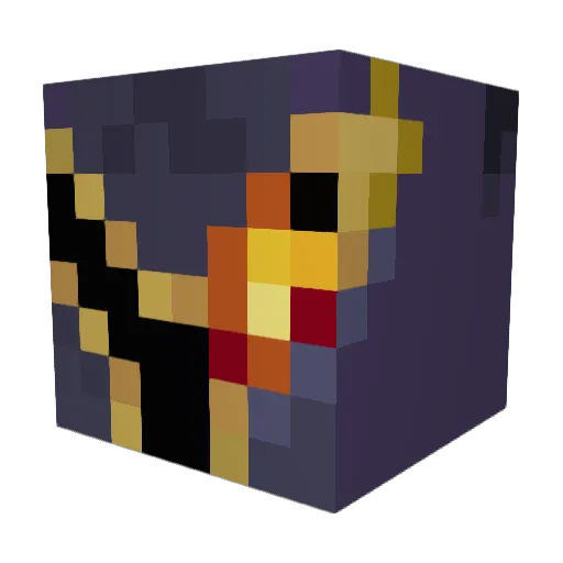 Crozzla Minecraft avatar head, 3D render