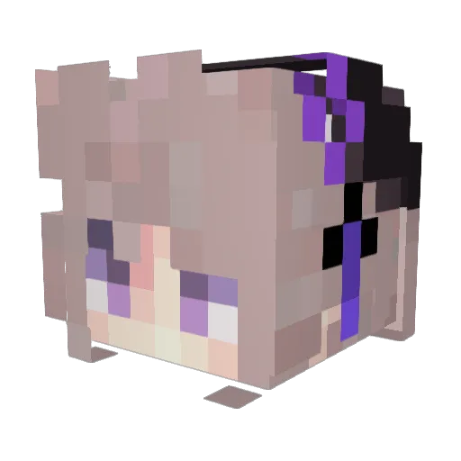 Crp1732 Minecraft avatar head, 3D render