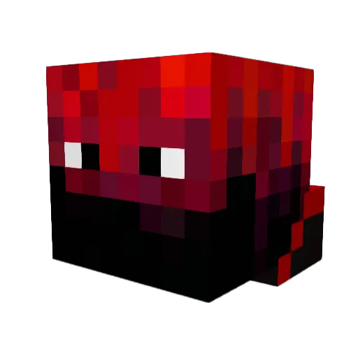 CruZialGaming Minecraft avatar head, 3D render