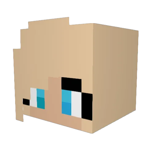 Cruccifictionz Minecraft avatar head, 3D render
