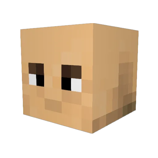 Cruces81 Minecraft avatar head, 3D render