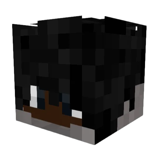 CrucialElm Minecraft avatar head, 3D render
