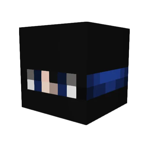 CrudeBoy01 Minecraft avatar head, 3D render