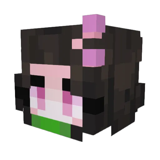 CrudeCadet Minecraft avatar head, 3D render