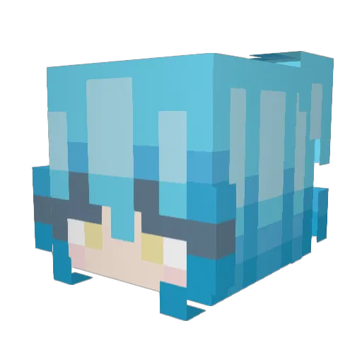 CruderBoss64089 Minecraft avatar head, 3D render