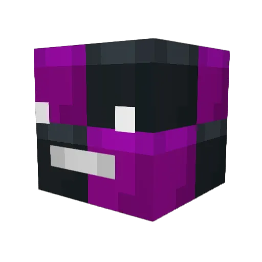 Crudvayne Minecraft avatar head, 3D render