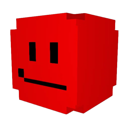 Cruelty47 Minecraft avatar head, 3D render