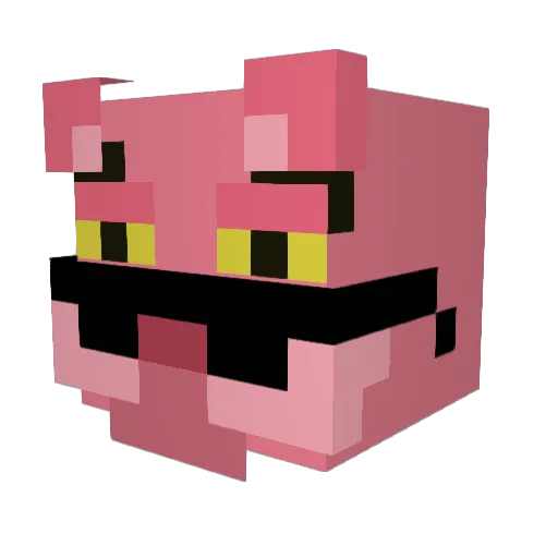 Cruesli12 Minecraft avatar head, 3D render