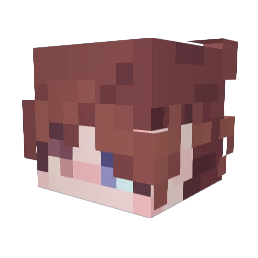 CruiseLettuce Minecraft avatar head, 3D render