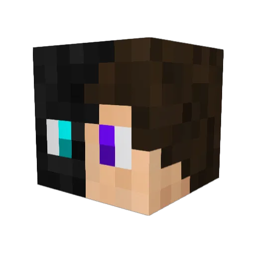 Cruiser2K Minecraft avatar head, 3D render
