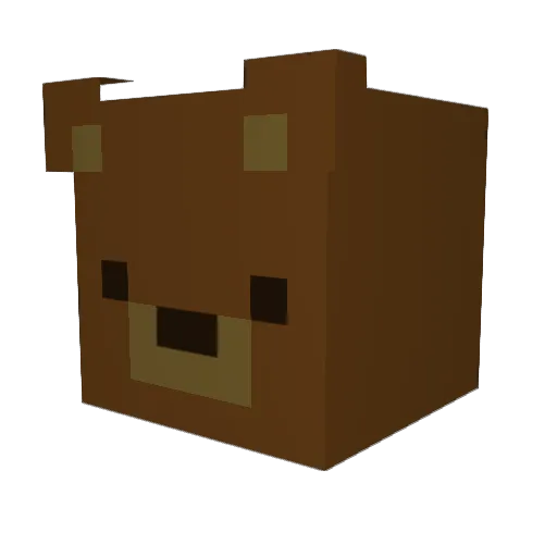 CrumpetsAndT Minecraft avatar head, 3D render