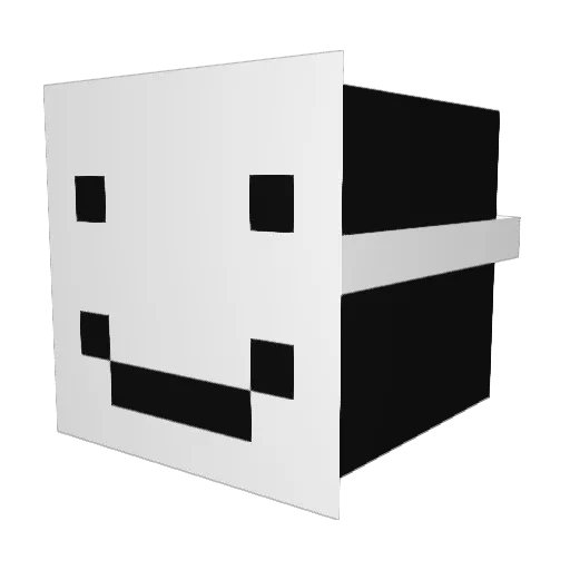 CrumpyBoy Minecraft avatar head, 3D render