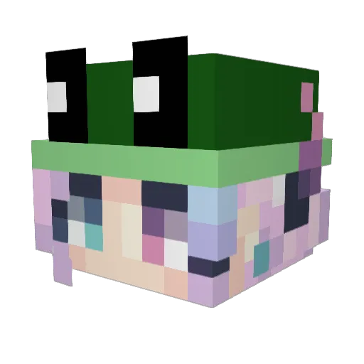 CrumpyKirby Minecraft avatar head, 3D render