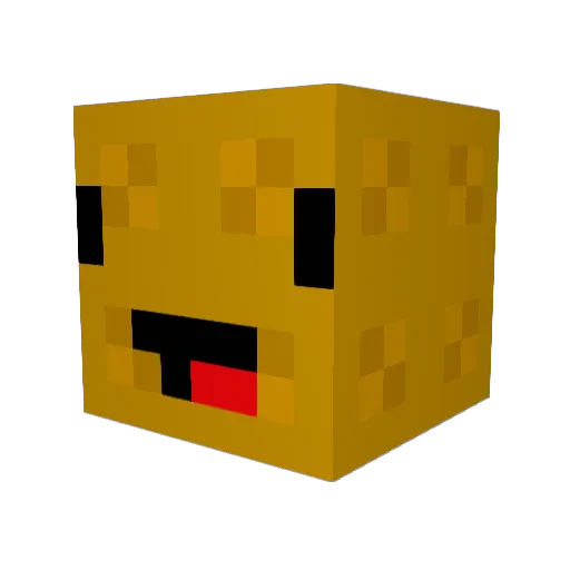 Crumpzilla Minecraft avatar head, 3D render