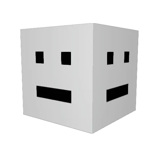 CrunchTooth Minecraft avatar head, 3D render