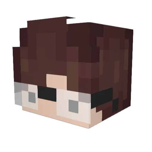 Minecraft-Avatar von CrunchieRoll: Kopf als 3D-Render