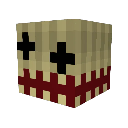 Crunchification Minecraft avatar head, 3D render