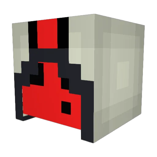 Crunchitizer Minecraft avatar head, 3D render