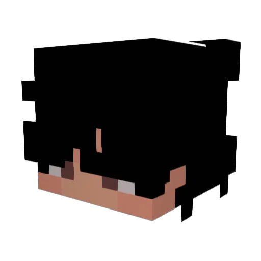 Crunchwrap44 Minecraft avatar head, 3D render