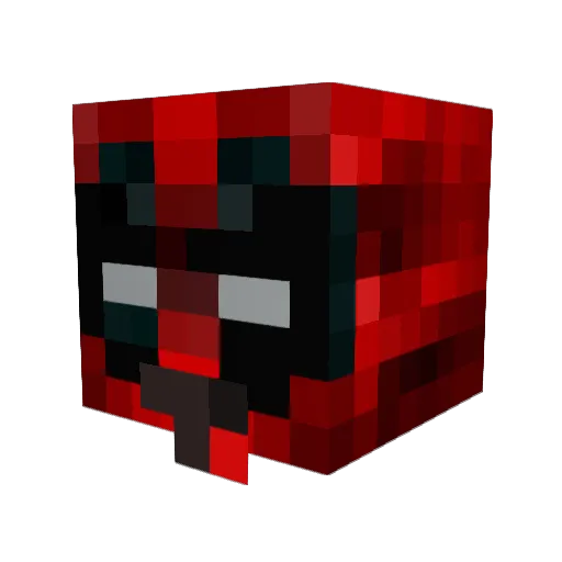 CrunchxGod Minecraft avatar head, 3D render