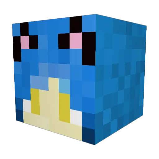 Crunchy103 Minecraft avatar head, 3D render