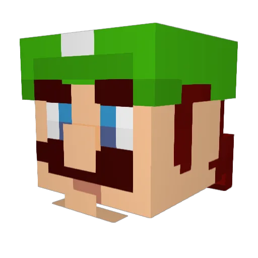 Crunchy5555 Minecraft avatar head, 3D render