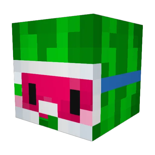 CrunchyWater37 Minecraft avatar head, 3D render