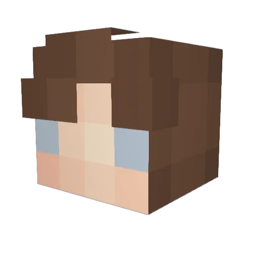 CrunchyYogurt Minecraft avatar head, 3D render