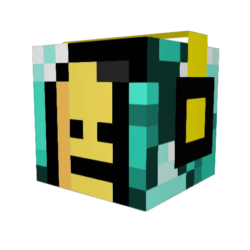 Crunchy_1 Minecraft avatar head, 3D render