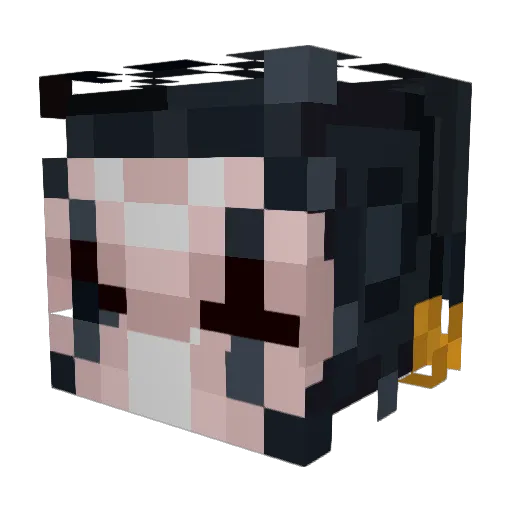 Crunchy_Skin Minecraft avatar head, 3D render