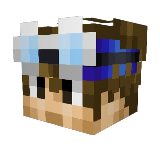 Crus94 Minecraft avatar head, 3D render