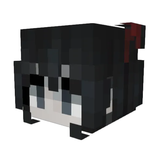 CrusaDERE1337 Minecraft avatar head, 3D render