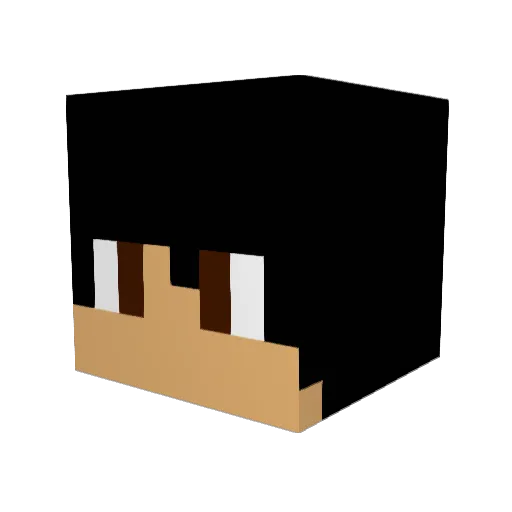 Crusadar9 Minecraft avatar head, 3D render