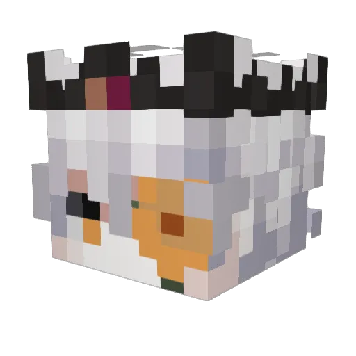CrusadeDemon Minecraft avatar head, 3D render