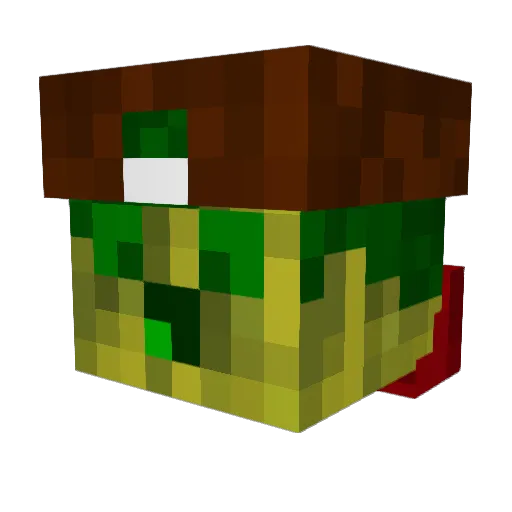 Crusader11 Minecraft avatar head, 3D render
