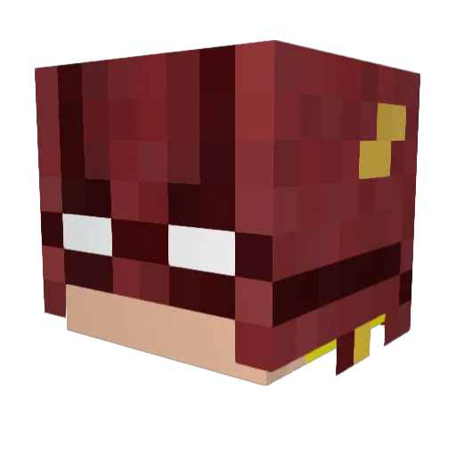 Crusader599 Minecraft avatar head, 3D render