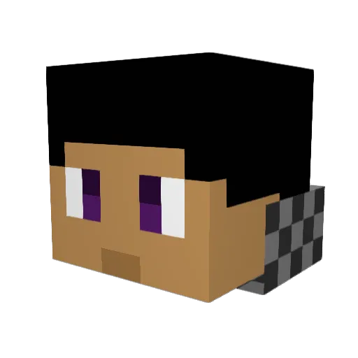 CrusaderJoeBro Minecraft avatar head, 3D render