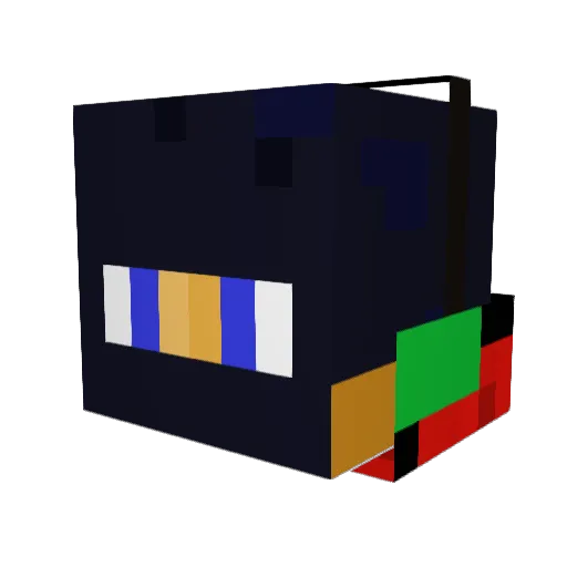 Crush911 Minecraft avatar head, 3D render