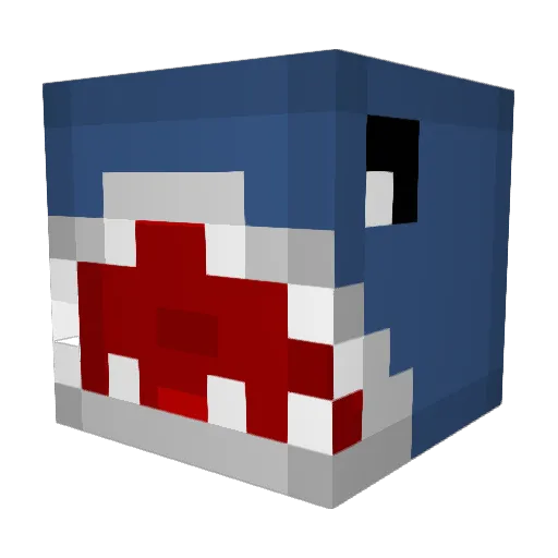 CrushNorris Minecraft avatar head, 3D render
