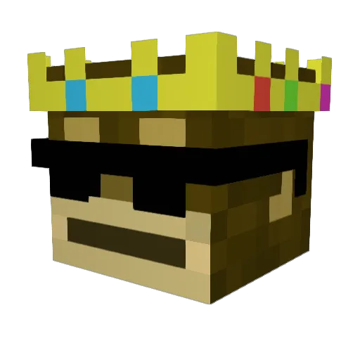 CrushedWilly Minecraft avatar head, 3D render
