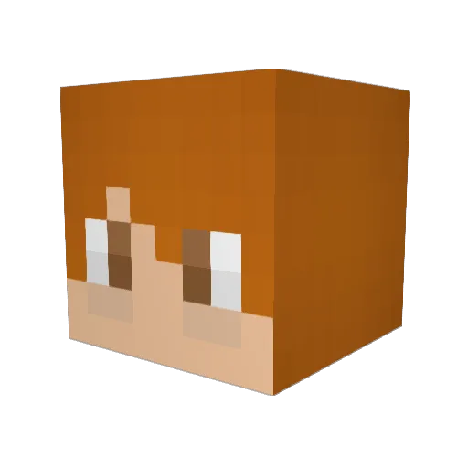 Crushy64 Minecraft avatar head, 3D render