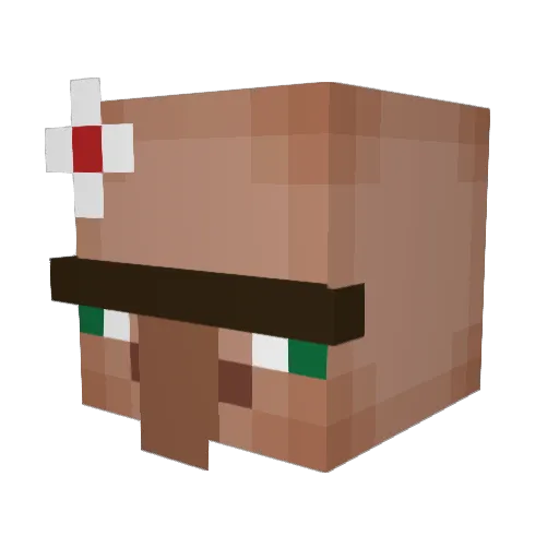 CrustyBelt Minecraft avatar head, 3D render