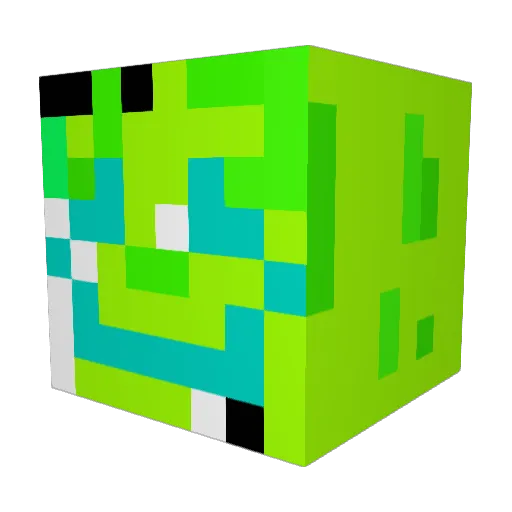 Crux04 Minecraft avatar head, 3D render