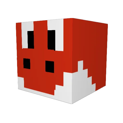 Crux69420 Minecraft avatar head, 3D render