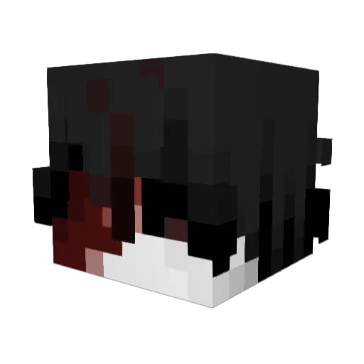 Cruz9 Minecraft avatar head, 3D render
