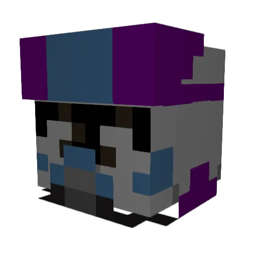 CruzNKiller Minecraft avatar head, 3D render