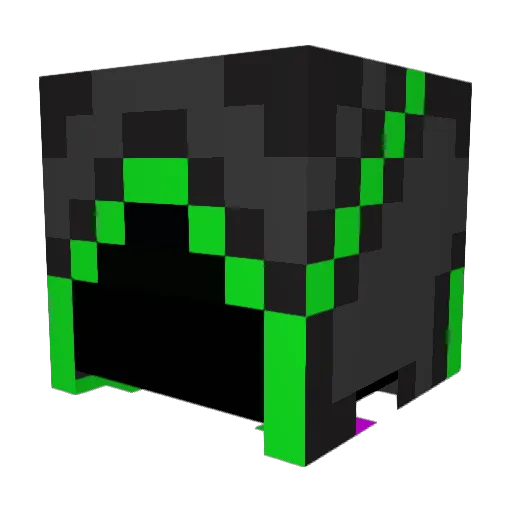 Cruzaa Minecraft avatar head, 3D render