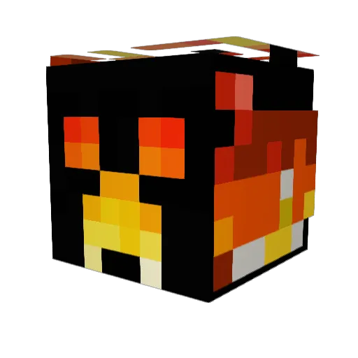 Cruzer44 Minecraft avatar head, 3D render