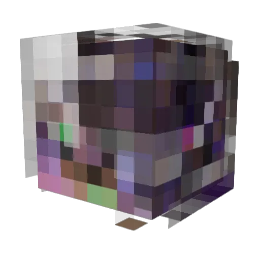 Crvlix Minecraft avatar head, 3D render